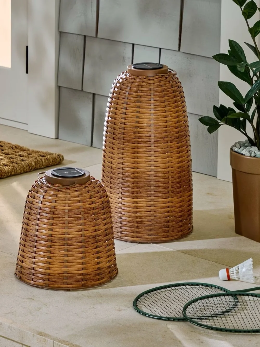 Woven Solar Lantern Small - Hearth & Hand™ with Magnolia